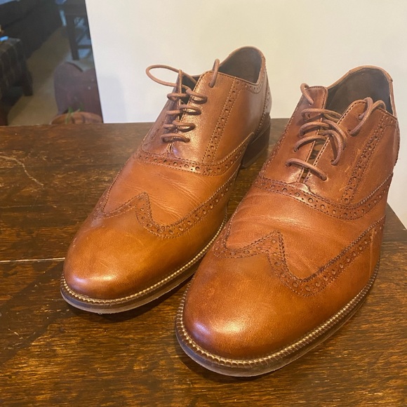 NEW. Cole Haan - Williams Wingtip Oxford Tan shoe. Size 12 - Picture 2 of 4